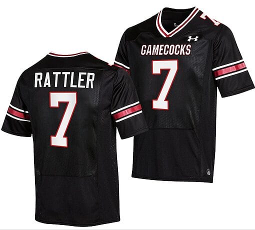 South Carolina Gamecocks Spencer Rattler Jersey #7 College Football Stitched Black 2023