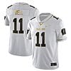 Skyler Bell Jersey #11 Wisconsin Badgers Gold Vapor College Football White Gold