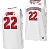 Steven Crowl Jersey #22 Wisconsin Badgers By the Players Basketball 2023-24 White