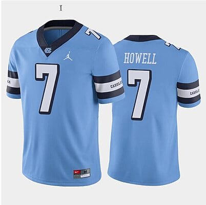 Sam Howell Jersey #7 North Carolina Tar Heels College Football All Stitched Blue