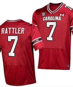 South Carolina Gamecocks Spencer Rattler Jersey #7 College Football Stitched Garnet 2023