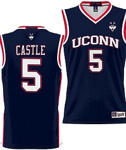 Stephon Castle Jersey #5 UConn Huskies NIL College Basketball Lightweight Navy