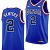 Steele Venters Jersey #2 Gonzaga Bulldogs Throwback Basketball uniform 2023-24 Blue