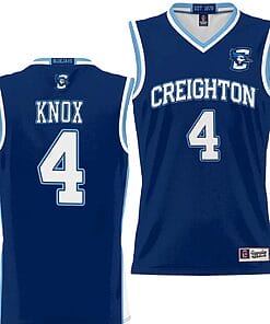 Sterling Knox Jersey #4 Creighton Bluejays College NIL Basketball Lightweight Blue