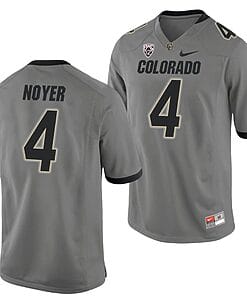 Sam Noyer Jersey #4 Colorado Buffaloes College Football Game Gray