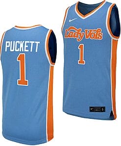 Sara Puckett Jersey #1 Tennessee Lady Vols Replica College Basketball Blue Uniform