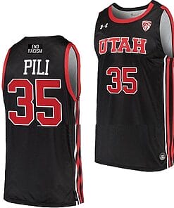 Alissa Pili Jersey #35 Utah Utes College Basketball Black
