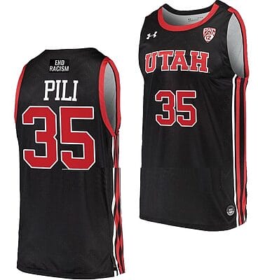 Alissa Pili Jersey #35 Utah Utes College Basketball Black