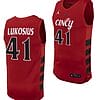 Simas Lukosius Jersey #41 Cincinnati Bearcats College Basketball Replica 2023-24 Red