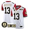 Stetson Bennett Jersey #13 Georgia Bulldogs Football Red Sleeves All Stitched