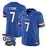 Trevor Etienne Jersey #7 Florida Gators Vapor Limited College Football Royal