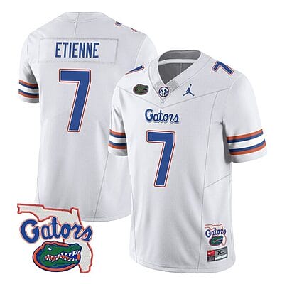 Trevor Etienne Jersey #7 Florida Gators Vapor Limited College Football White