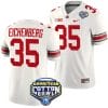 Tommy Eichenberg Jersey #35 Ohio State Buckeyes Cotton Bowl Patch 2023 Football White