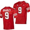 Texas Tech Red Raiders Jerand Bradley Jersey #9 College Football Throwback Stitched Red