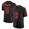 Tanner Mordecai Jersey #8 Wisconsin Badgers Vapor Limited College Football Black