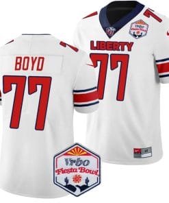 Tajh Boyd Jersey #77 Liberty Flames Fiesta Bowl Patch 2024 Football White
