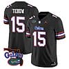Tim Tebow Jersey #15 Florida Gators Vapor Limited Florida Map College Football Black