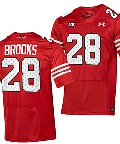 Texas Tech Red Raiders Tahj Brooks Jersey #28 College Football Throwback Stitched Red