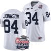 Theo Johnson Jersey #84 Penn State Peach Bowl Patch 2024 College Football White