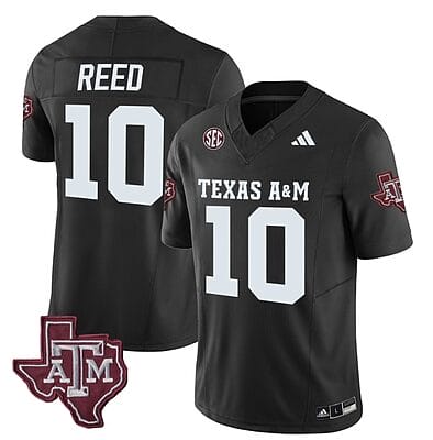 Texas A&M Aggies Marcel Reed Jersey #10 Vapor Limited College Football Black