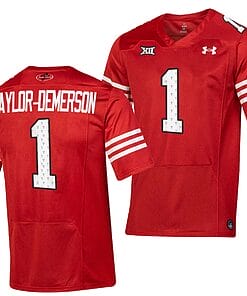 Texas Tech Red Raiders Dadrion Taylor Demerson Jersey #1 College Football Throwback Stitched Red