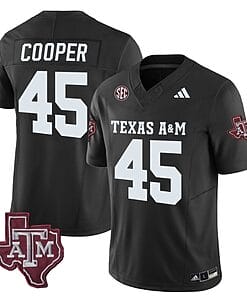 Texas A&M Aggies Edgerrin Cooper Jersey #45 Vapor Limited College Football Black