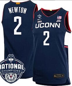 Tristen Newton Jersey #2 UConn Huskies 2023 National Champions College Basketball Navy