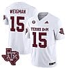 Texas A&M Aggies Conner Weigman Jersey #15 Vapor Limited College Football White