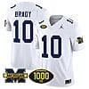 Tom Brady Jersey #10 Michigan Wolverines 1000 Wins Patch Vapor Limited Football White