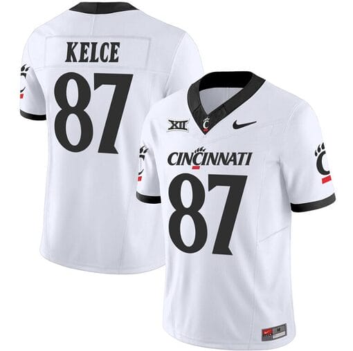 Travis Kelce Jersey #87 Cincinnati Bearcats Vapor Limited College Football All Stitched White