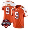 Travis Etienne Jersey #9 Clemson Tigers Vapor Limited Champions Patch College Football Stitched Alternate