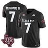 Texas A&M Aggies Moose Muhammad III Jersey #7 Vapor Limited College Football Black