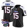 Tim Tebow Jersey #15 Florida Gators Vapor Limited Florida Map College Football Black Alternate