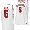 Tyler Wahl Jersey #5 Wisconsin Badgers By the Players Basketball 2023-24 White