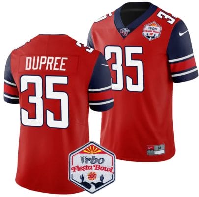 Tyren Dupree Jersey #35 Liberty Flames Fiesta Bowl Patch 2024 Football Red