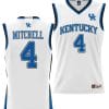 Tre Mitchell Jersey #4 Kentucky Wildcats NIL College Basketball Lightweight White
