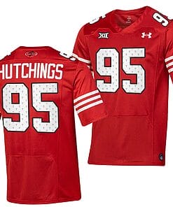 Texas Tech Red Raiders Jaylon Hutchings Jersey #95 College Football Throwback Stitched Red