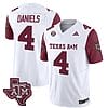 Texas A&M Aggies Amari Daniels Jersey #4 Vapor Limited College Football Maroon Sleeves