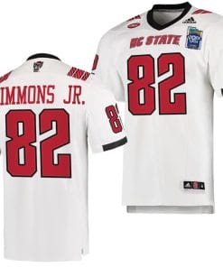 Terrell Timmons Jr Jersey #82 NC State Wolfpack 2023 Pop-Tarts Bowl Football White