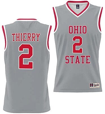 Taylor Thierry Jersey #2 Ohio State Buckeyes College Basketball Lightweight Gray