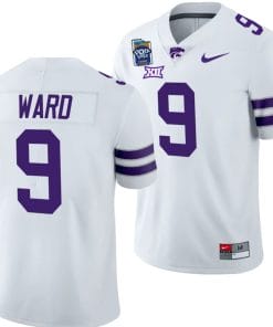 Treshaun Ward Jersey #9 Kansas State Wildcats 2023 Pop-Tarts Bowl Football White
