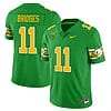 Trikweze Bridges Jersey #11 Oregon Ducks ‘Mighty Oregon’ Throwback College Football Uniforms Green