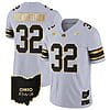 Treveyon Henderson Jersey #32 Ohio State Buckeyes College Football Stitched Vapor Limited Gold Ohio Patch Gray Gold