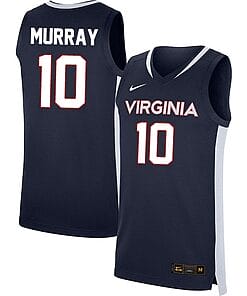 Taine Murray Jersey #10 Virginia Cavaliers College Basketball Stitched Navy