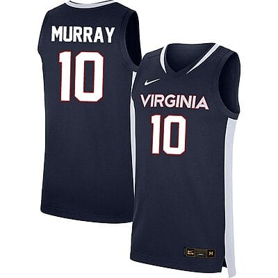 Taine Murray Jersey #10 Virginia Cavaliers College Basketball Stitched Navy