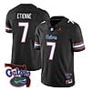 Trevor Etienne Jersey #7 Florida Gators Vapor Limited College Football Black