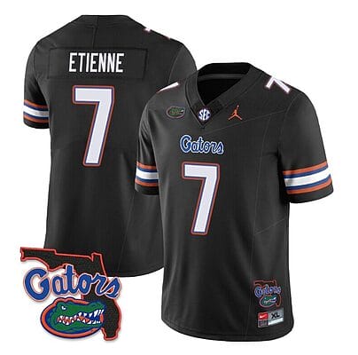 Trevor Etienne Jersey #7 Florida Gators Vapor Limited College Football Black