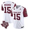 Texas A&M Aggies Conner Weigman Jersey #15 Vapor Limited College Football Maroo Sleeves