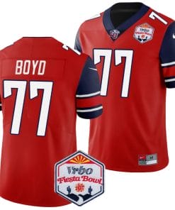 Tajh Boyd Jersey #77 Liberty Flames Fiesta Bowl Patch 2024 Football Red