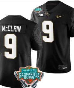 Timmy McClain Jersey #9 UCF Knights 2023 Gasparilla Bowl Patch Football Black